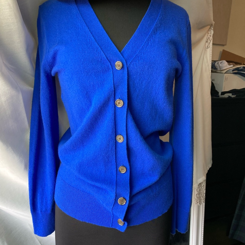 J Crew Royal Blue Cardigan